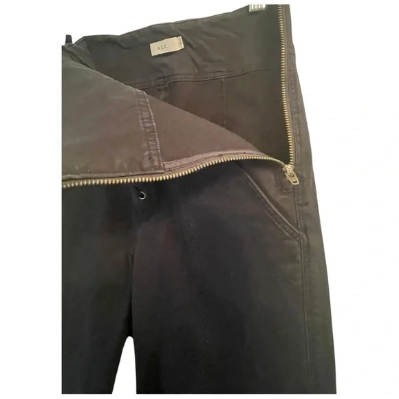 A.L.C Black Lace-Up High Rise Skinny Pants Size 4 - Picture 11 of 11